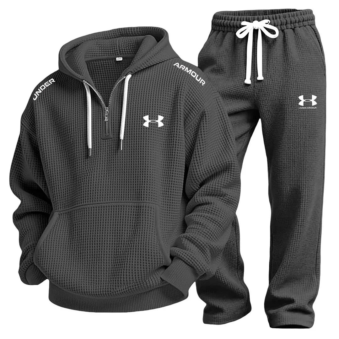 Conjunto de Sudadera con Tejido de Waffle y Joggers - Liquidación