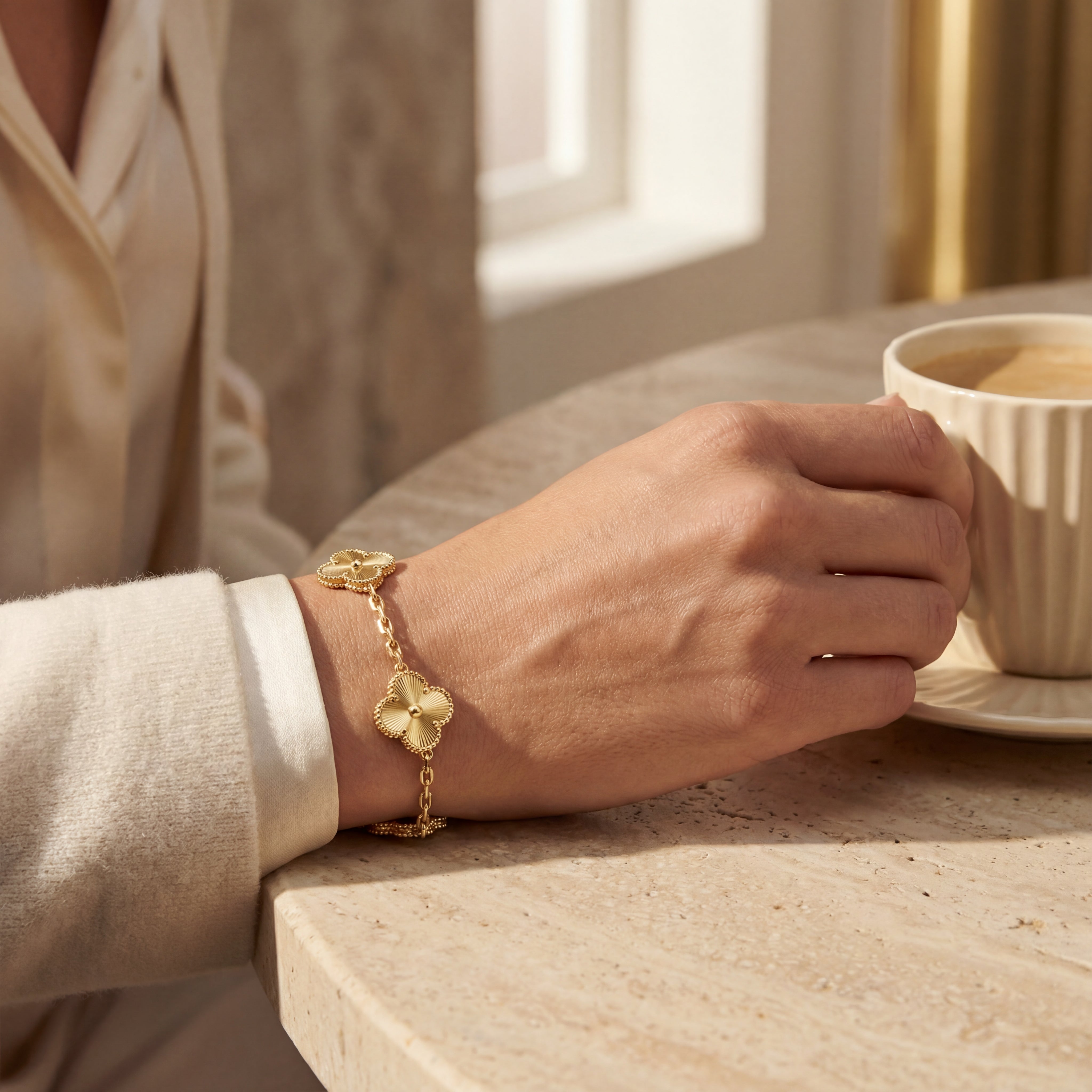Pulsera Clover Gold