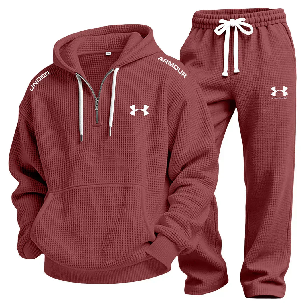 Conjunto de Sudadera con Tejido de Waffle y Joggers - Liquidación