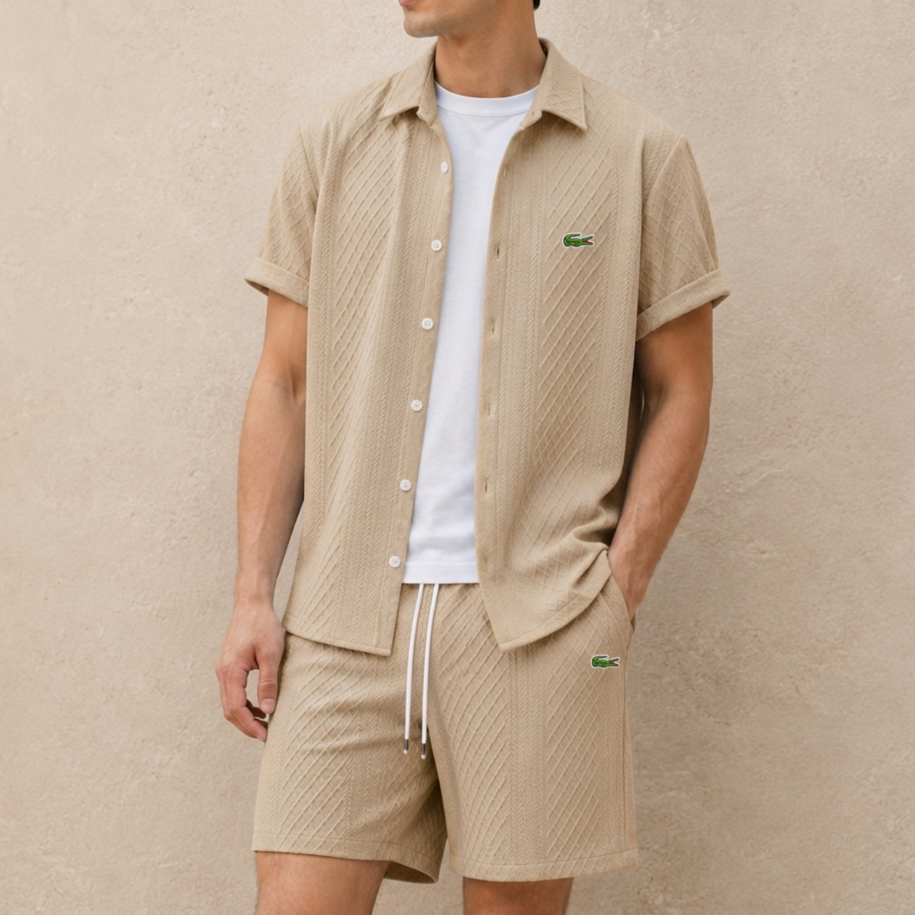 Conjunto De Verano Con Textura — PRECIO DE LIQUIDACIÓN
