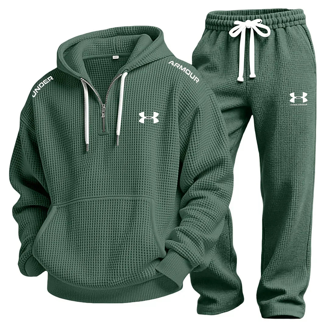 Conjunto de Sudadera con Tejido de Waffle y Joggers - Liquidación