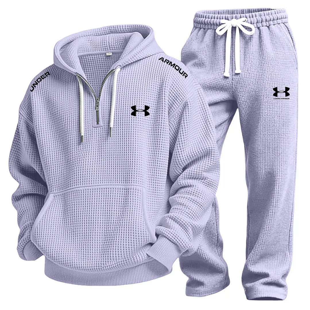 Conjunto de Sudadera con Tejido de Waffle y Joggers - Liquidación