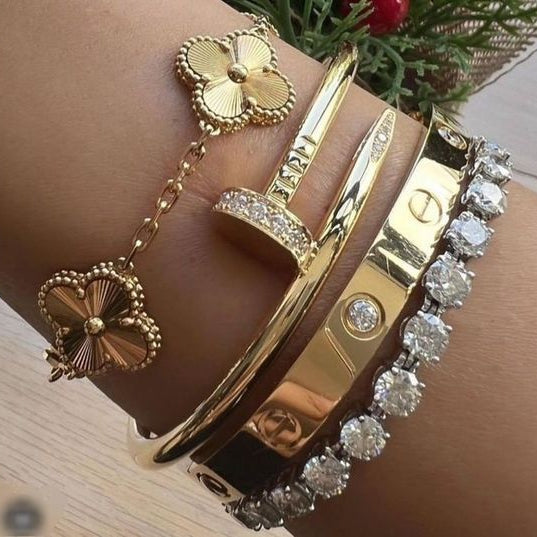 Pulsera Clover Gold